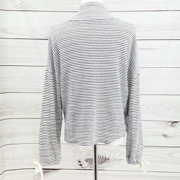 MADEWELL Mile(s) Funnel Neck Top Striped - Picture 6 of 10